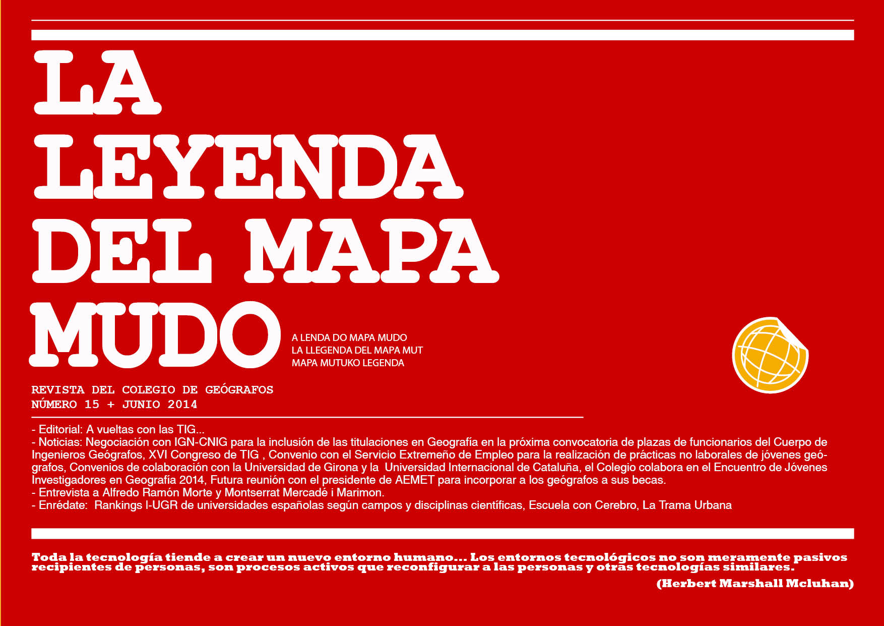 Portada Leyenda del Mapa Mudo Junio 2014