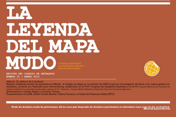 La Leyenda del Mapa Mudo - Publicación periódica del Colegio de Geógrafos, en este caso correspondiente al mes de Enero 2015