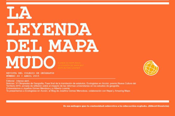 Portada Revista Colegio de Geógrafos - Abril 2015