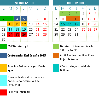 calendario esri españa