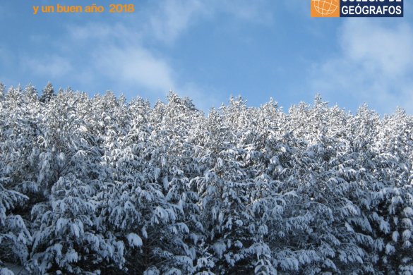 El Colegio de Geógrafos os desea Feliz Navidad y un buen año 2018