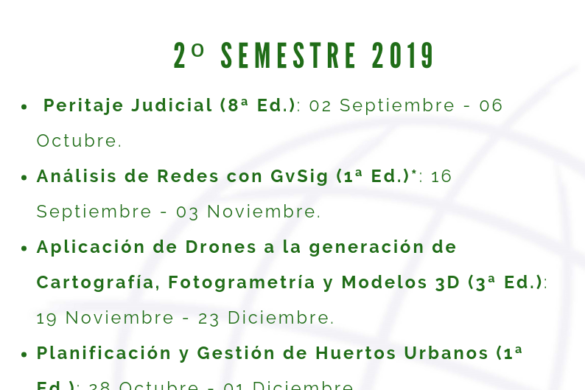 GEOCAMPUS-2-semestre-2019 Programa Formativo Geocampus Segundo semestre de 2019