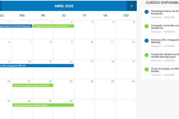 Novedad ESRI - Cursos en remoto abril 2020