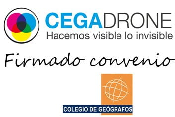 Firmado convenio Colegio de Geógrafos - Cegadrone
