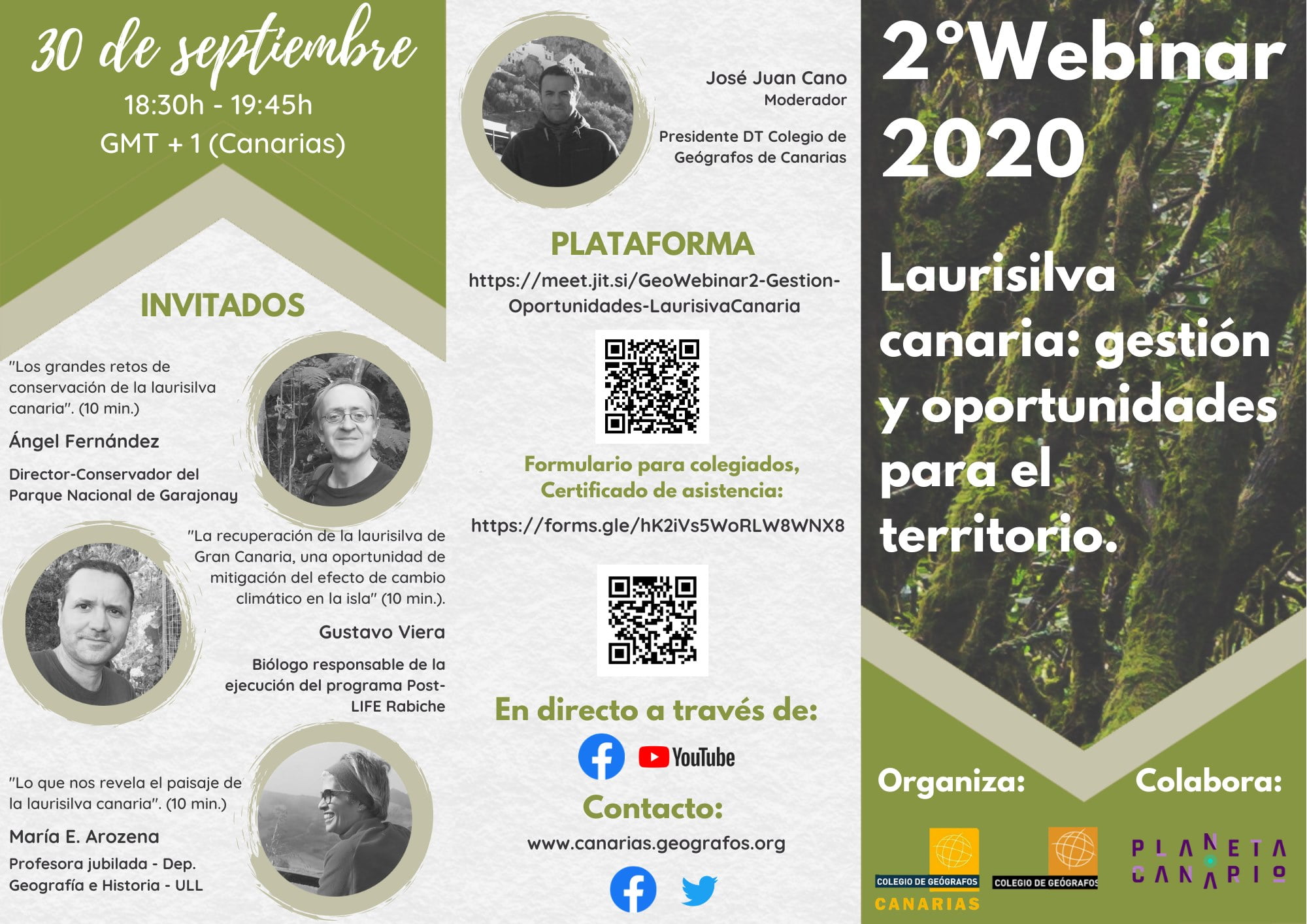 Webinar Laurisilva canaria: gestión y oportunidades para el territorio
