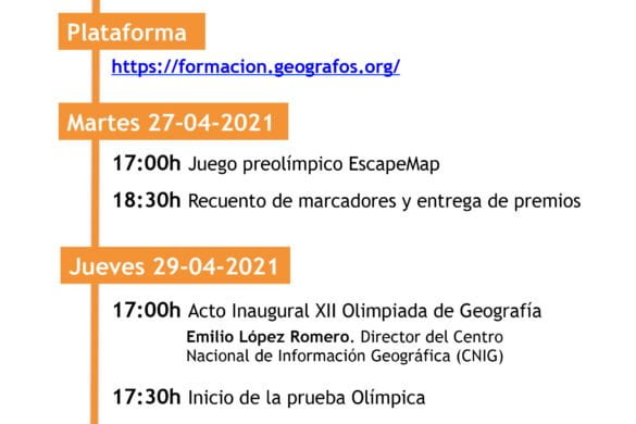 PROGRAMA de la XII Olimpiada de Geografía -  FASE ESTATAL 2021