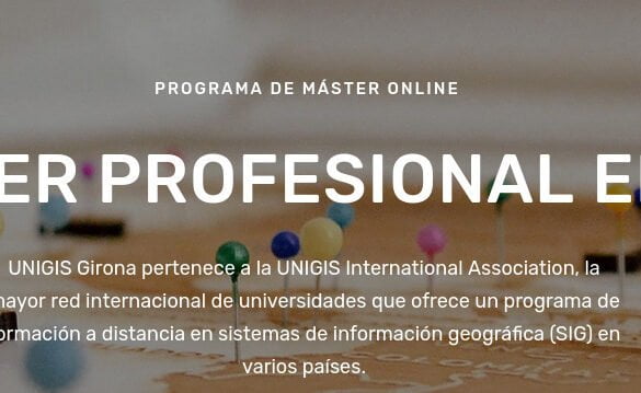 UNIGIS Girona - Máster presencial en SIG curso 2021-22