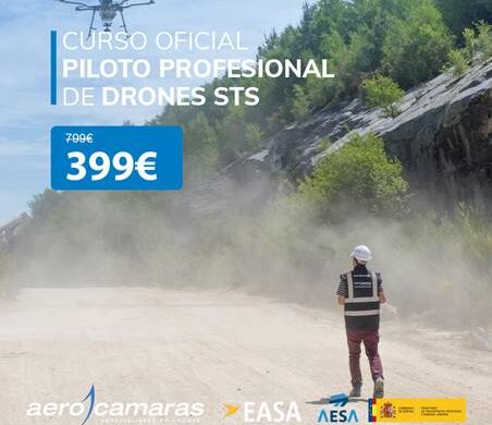 100€ de descuento directo en el Curso oficial de piloto profesional de drones