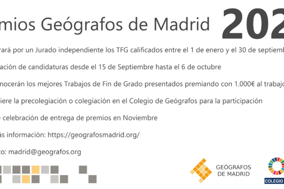 Premio Geógrafos de Madrid al Trabajo Fin de Grado