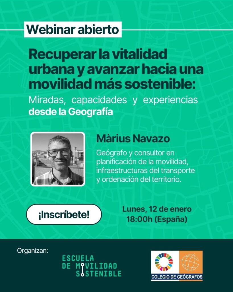 Webinar abierto. Escuela de Movilidad Sostenible